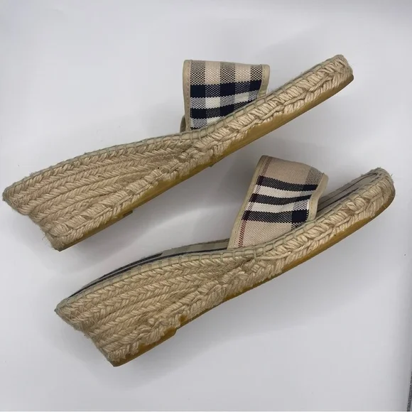 Burberry | Espadrille Slip on Wedge Sandal | EU40 - Picture 5 of 16